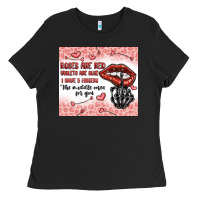 Black roses are red violets are blue i have 5  fingers t Ladies Tee - MaliasSmallBusiness
