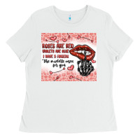 White roses are red violets are blue i have 5  fingers t Ladies Tee - MaliasSmallBusiness