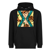 Black native american aztec seamless pattern 6 Heavyweight Hoodie - BundleAndBundleShop