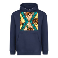 Navy native american aztec seamless pattern 6 Heavyweight Hoodie - BundleAndBundleShop