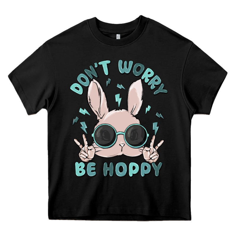 Don't Worry Be Hoppy Heavy Core Tee by MaliasSmallBusiness | Teevron