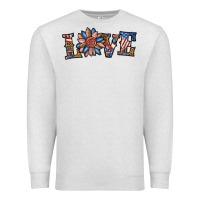 Oatmeal Heather love american sunflower Premium Sweatshirt - BundleAndBundleShop