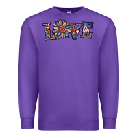 Purple love american sunflower Premium Sweatshirt - BundleAndBundleShop