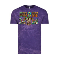 Cloud Purple show mom brown calf Vintage Tee - BarkalooDesign
