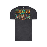 Vintage Black show mom brown calf Vintage Tee - BarkalooDesign