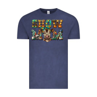 Vintage Denim show mom brown calf Vintage Tee - BarkalooDesign