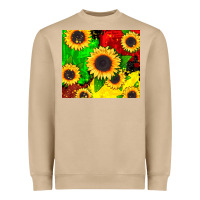 Juneteenth Sunflowers Heavyweight Sweatshirt | Teevron