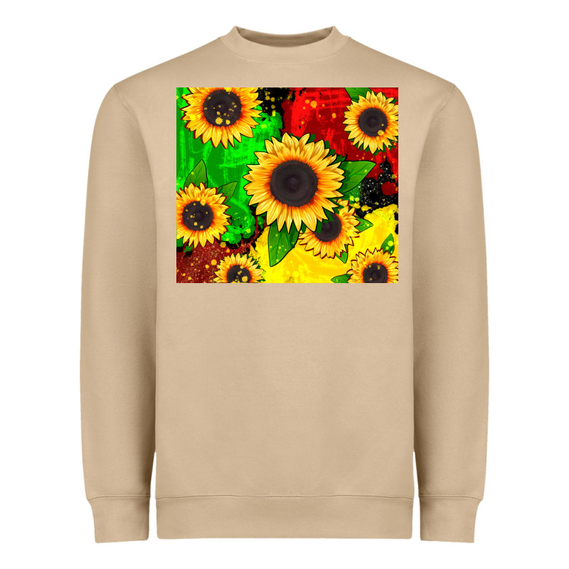 Juneteenth Sunflowers Heavyweight Sweatshirt by CowGirlArtShop | Teevron