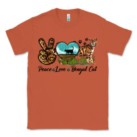 Copper Peace Love Bengal Cat Classic Tee - LillyAllenDesigns