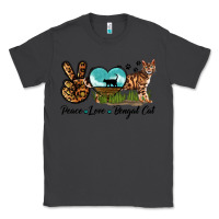 Smoke Peace Love Bengal Cat Classic Tee - LillyAllenDesigns