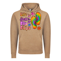 Vintage Coffee life is better in flip flops Vintage Hoodie - Jasminsmagicworld