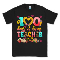 Black 100 days of doing teacher stuff Classic Tee - Artiststas