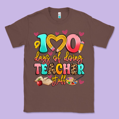 100 Days Of Doing Teacher Stuff Classic Tee Designed By Artiststas