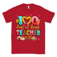 Red 100 days of doing teacher stuff Classic Tee - Artiststas