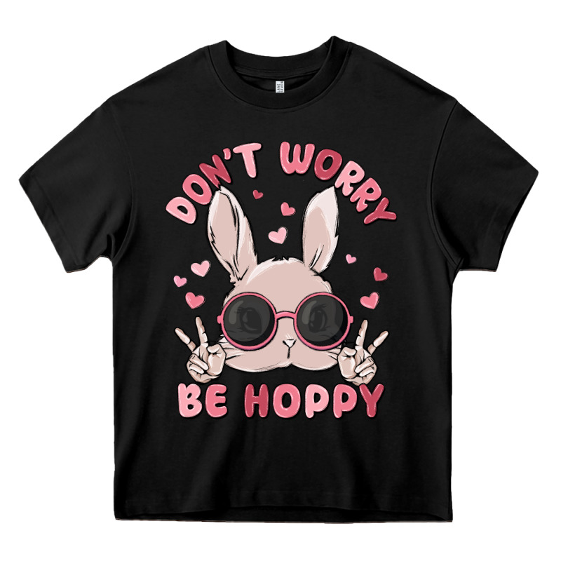 Don't Worry Be Hoppy Heavy Core Tee by MaliasSmallBusiness | Teevron