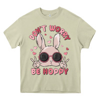 Mossy don't worry be hoppy Heavy Core Tee - MaliasSmallBusiness