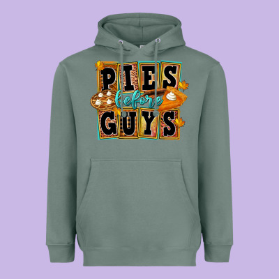 Pies Before Guys Heavyweight Hoodie Designed By Fadigitalartstudio
