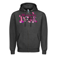 Charcoal Heather All you need is love Valentine's Day Zipper Hoodie - FaDigitalArtStudio