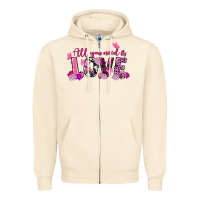 Sandshell All you need is love Valentine's Day Zipper Hoodie - FaDigitalArtStudio