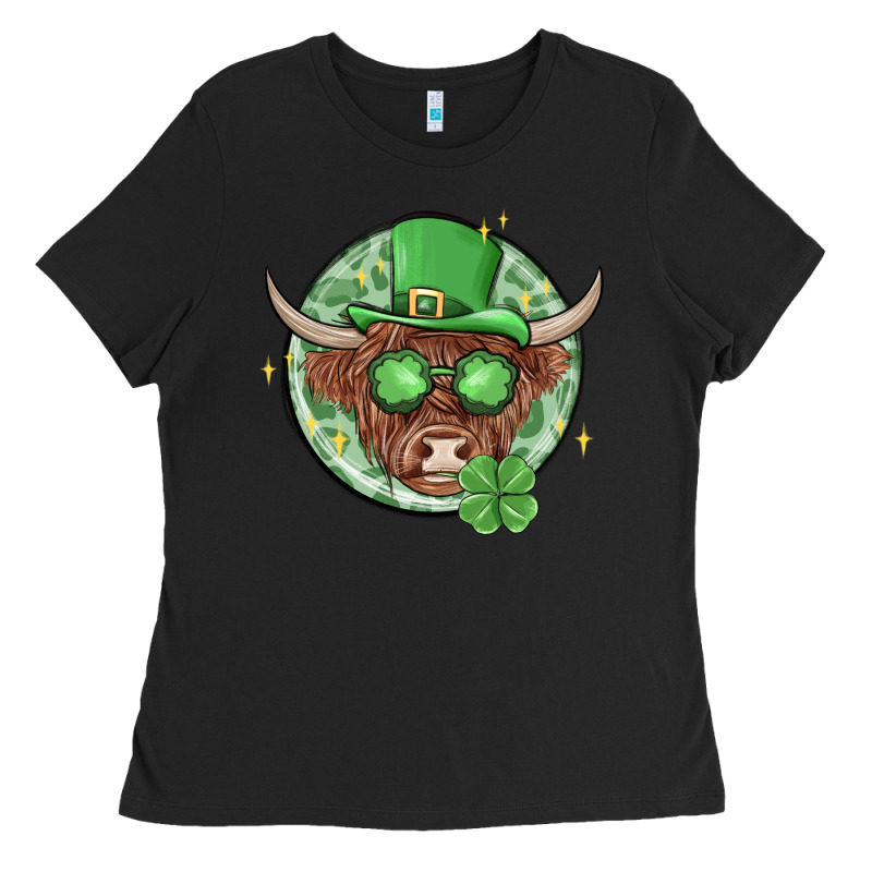 St. Patrick's Day Heifer Ladies Tee by MaliasSmallBusiness | Teevron