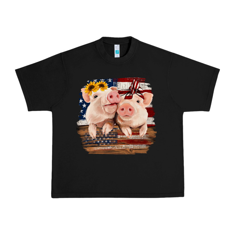 Cute Couple American Pigs Urban Heavy Tee by Bettercallsaul | Teevron