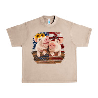 French Oak Cute Couple American Pigs Urban Heavy Tee - Bettercallsaul