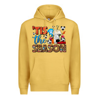 Antique Gold tis the season  soccer  frappe coffee Premium Hoodie - FaDigitalArtStudio
