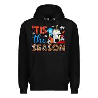 Black tis the season  soccer  frappe coffee Premium Hoodie - FaDigitalArtStudio