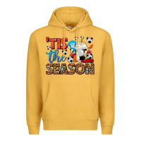 Mustard tis the season  soccer  frappe coffee Premium Hoodie - FaDigitalArtStudio