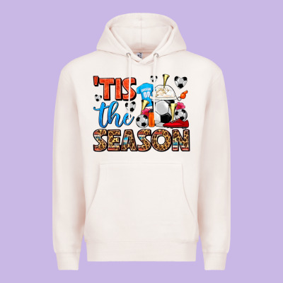 Tis The Season  Soccer  Frappe Coffee Premium Hoodie Designed By Fadigitalartstudio