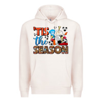Pale Pink tis the season  soccer  frappe coffee Premium Hoodie - FaDigitalArtStudio