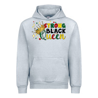 Heather Grey strong black queen Urban Hoodie - Artiststas