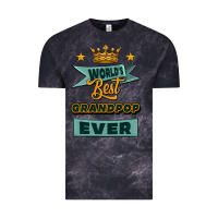 Cloud Black world's best grandpop ever Vintage Tee - Jasminsmagicworld