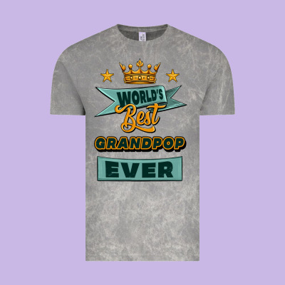 World's Best Grandpop Ever Vintage Tee Designed By Jasminsmagicworld