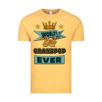 Vintage Mustard world's best grandpop ever Vintage Tee - Jasminsmagicworld