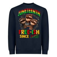 Navy juneteenth free ish since 1865 Heavyweight Sweatshirt - CowGirlArtShop