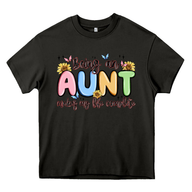 Being An Aunt Makes My Life Complete Heavy Core Tee by MaliasSmallBusiness | Teevron