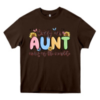 Chocolate Brown being an aunt makes my life complete Heavy Core Tee - MaliasSmallBusiness