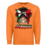 Carrot mexicana messy bun mama Premium Sweatshirt - BundleAndBundleShop