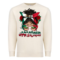 Sandshell mexicana messy bun mama Premium Sweatshirt - BundleAndBundleShop