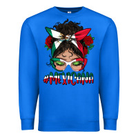 True Royal mexicana messy bun mama Premium Sweatshirt - BundleAndBundleShop
