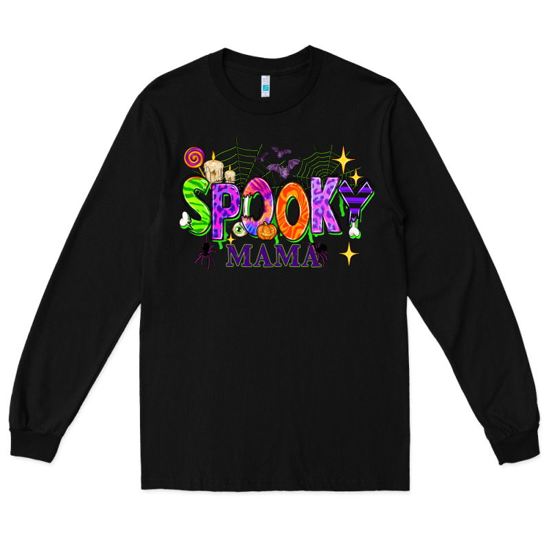 Halloween Spooky Mama Long Sleeve Tee by texasbilliewilder | Teevron