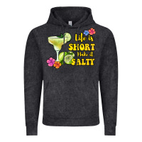 Vintage Black life is short make it salty Vintage Hoodie - Jasminsmagicworld