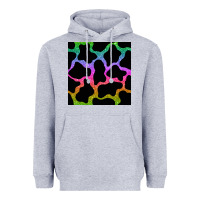 Heather Grey cow glitter seamless pattern Heavyweight Hoodie - BundleAndBundleShop