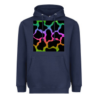 Navy cow glitter seamless pattern Heavyweight Hoodie - BundleAndBundleShop