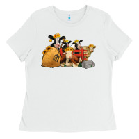 White Cows With Sunflower Headbands Ladies Tee - Jasminsmagicworld
