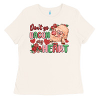 Bone don't go bacon my heart Ladies Tee - MaliasSmallBusiness
