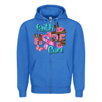 True Royal Faith hope cure Breast Cancer Zipper Hoodie - FaDigitalArtStudio
