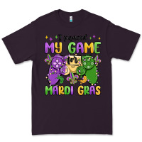 Plum i paused my game for mardi gras Premium Tee - MaliasSmallBusiness