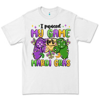 White i paused my game for mardi gras Premium Tee - MaliasSmallBusiness